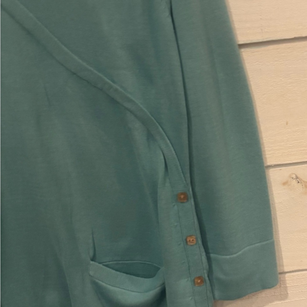 J. Jill NWT Enamel Blue top with Button Details in size small 100% cotton - Picture 5 of 15